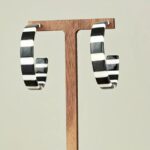 Noir-Stripe-Hoop-Earrings