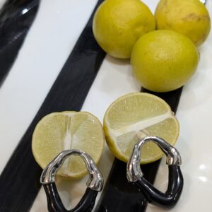 Luxe-Black-Geometric-Earrings
